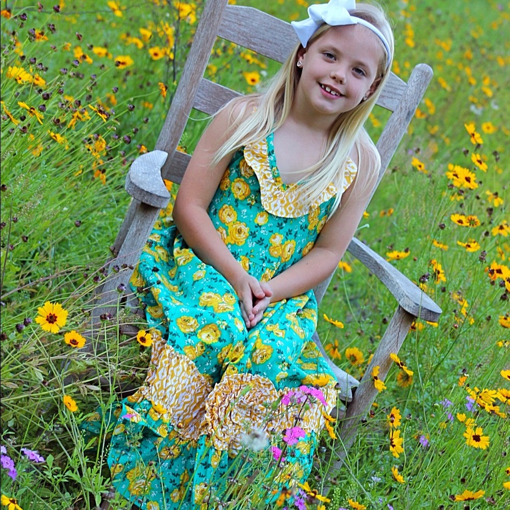 Girl’s  boutique sz10 Jelly the Pug maxi dress